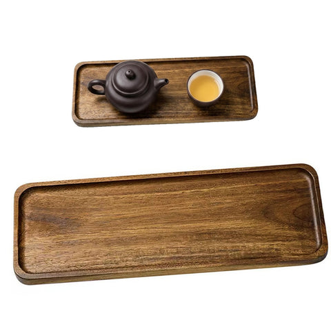 Wooden Tray, Acacia Wood Tray for Candle, Perfume Display, Serving Meals