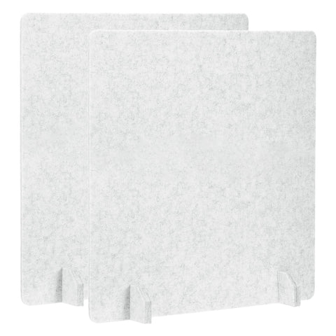 PATIKIL Desk Dividers 60x60cm, 2 Pack Desk Privacy Panel Freestanding Noise Reducing Partition Acoustic Panel with 4Pcs Support Feet for Testing