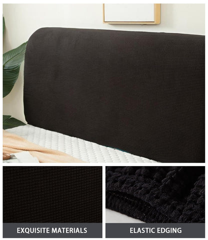 FANSU Headboard Cover for Single Double King Size Bed, Polar fleece Dustproof Headboard Wrap