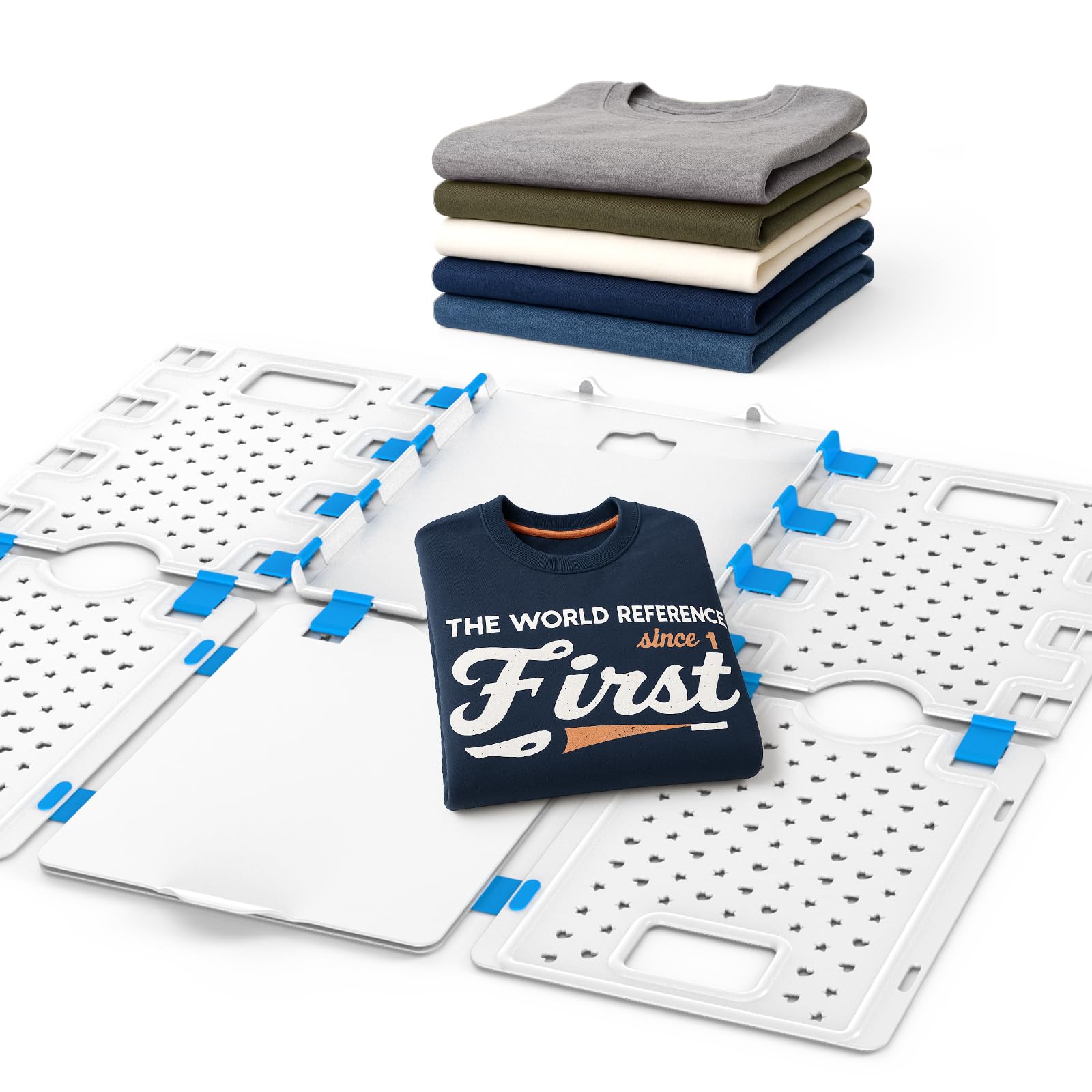 BoxLegend V4 Shirt Folding Board T Shirts Clothe Folder, White