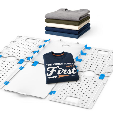 BoxLegend V4 Shirt Folding Board T Shirts Clothe Folder, White