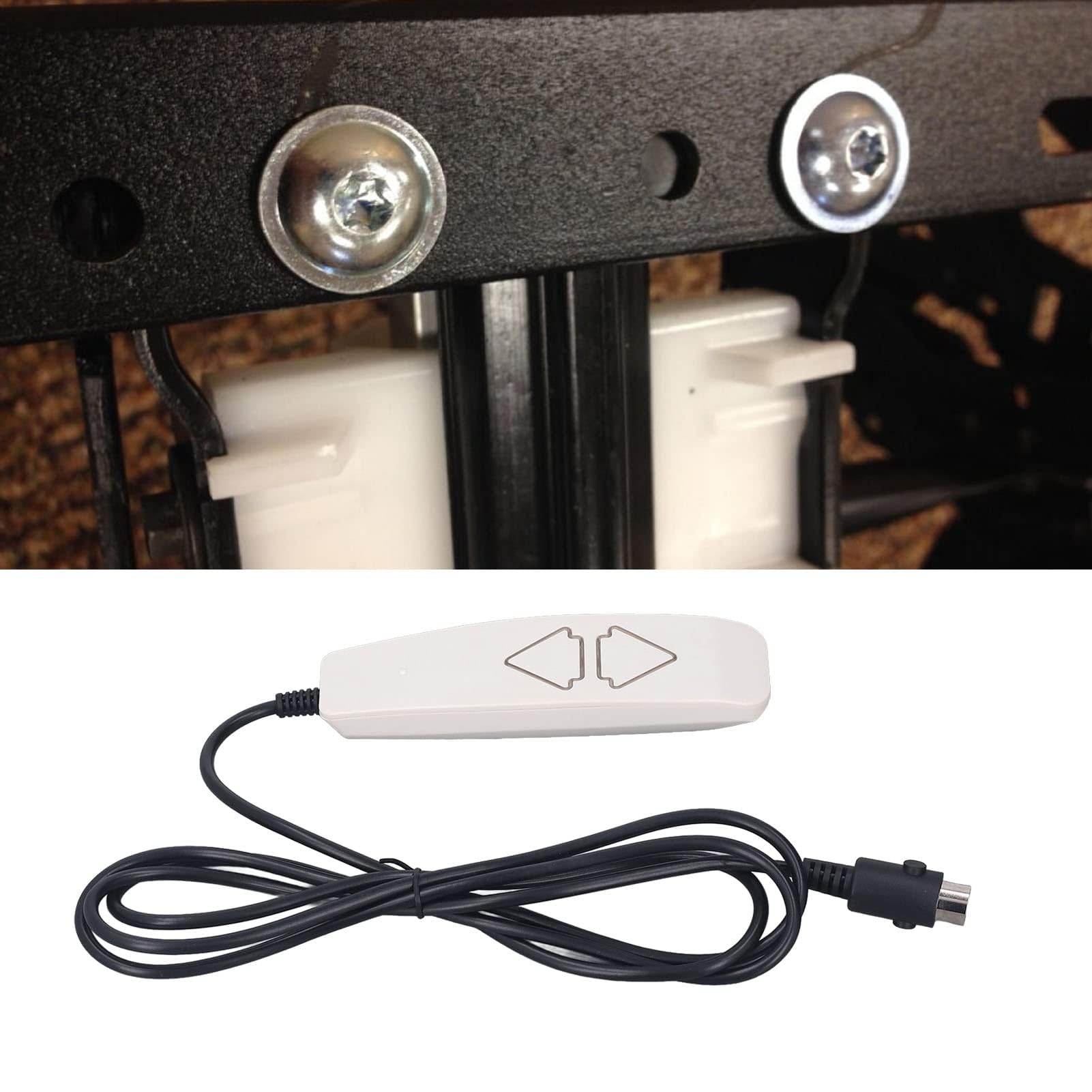 Lift Chair Remote, 6x1.7x1.1in Universal 2 Push Button 5 Pin Lift Chair Hand Control Up and Down Controller Handle Replacement for Power Recliner