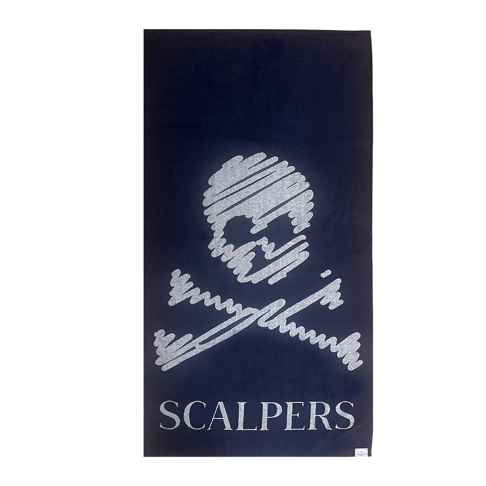 Scalpers Towel 90x180 cm 100% Cotton 500GSM Navy Blue with Logo Home