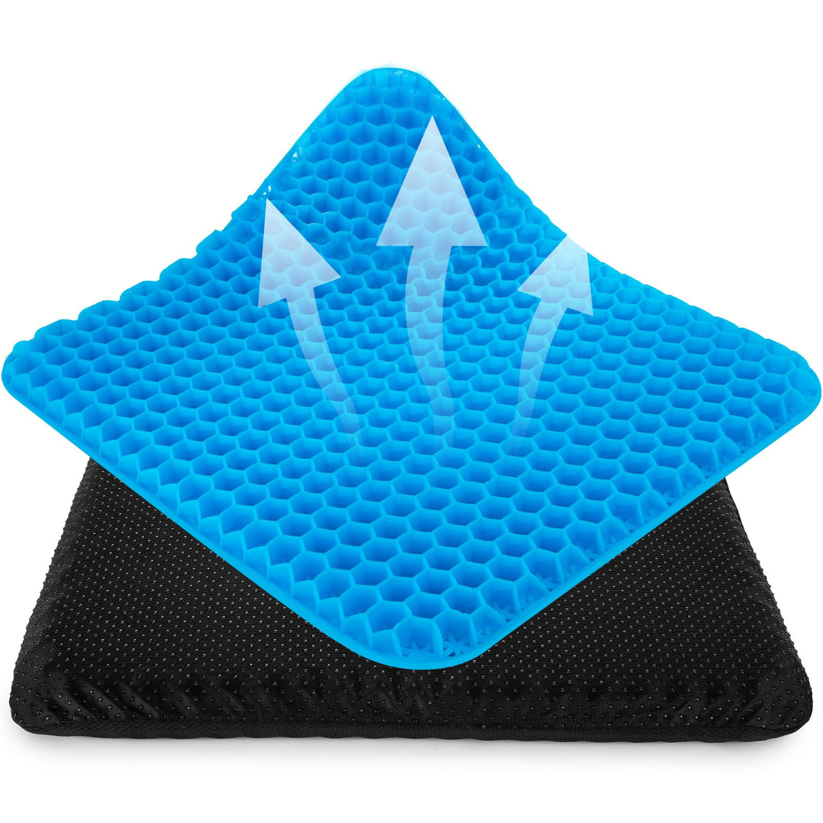 Nymblis Gel Seat Cushion, Honeycomb Cushion with Cloth Cover, Double Thick