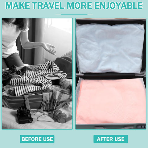 40 Pcs Clear Storage Bags, Reusable Travel Clothes Bags, 50 x 40 CM