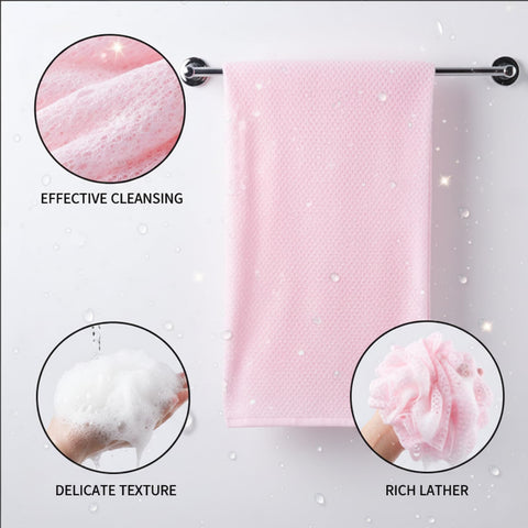 GxouQcn Rxfoliating Towel, 3 Pcs Deep Skin Exfoliation for Gentle Cleansing, Spa-Like Bathing Experience Shower Towels, for Body Face