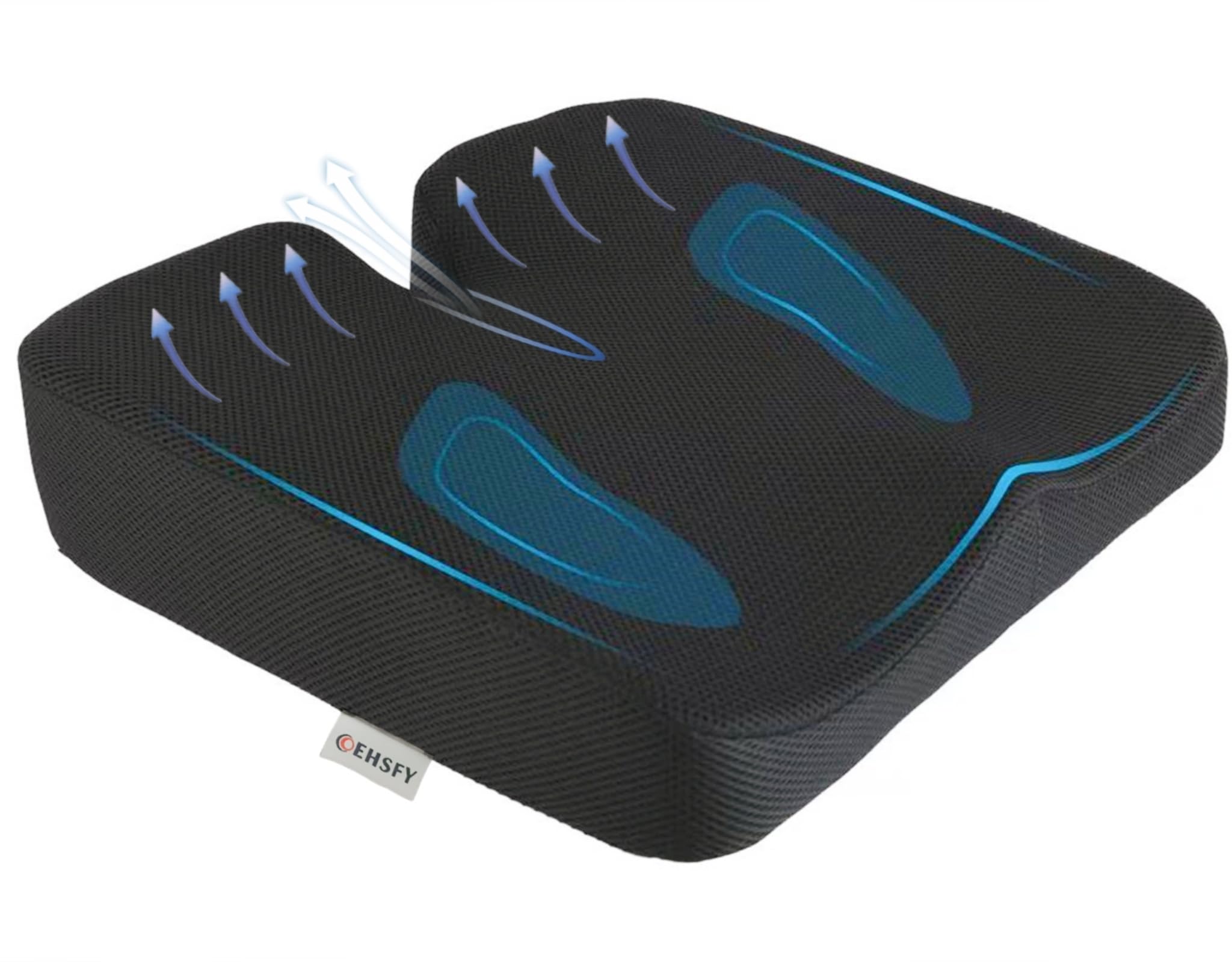 COEHSFY Coccyx Memory Foam Seat Cushion Ergonomic Booster Seat Pad