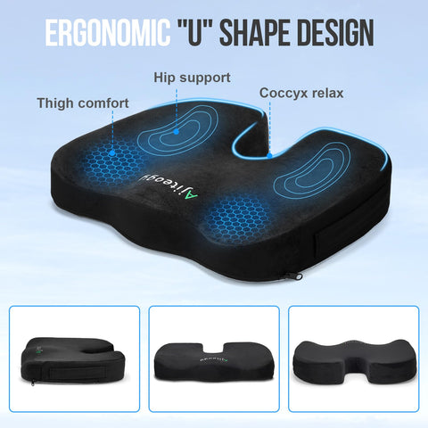 Ajiteogy Memory Foam Seat Cushion