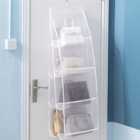 AARAINBOW Hanging Purse Organizer for Closet, 8 Pockets Handbag Organizor, Closet Bag Organizor for Purse