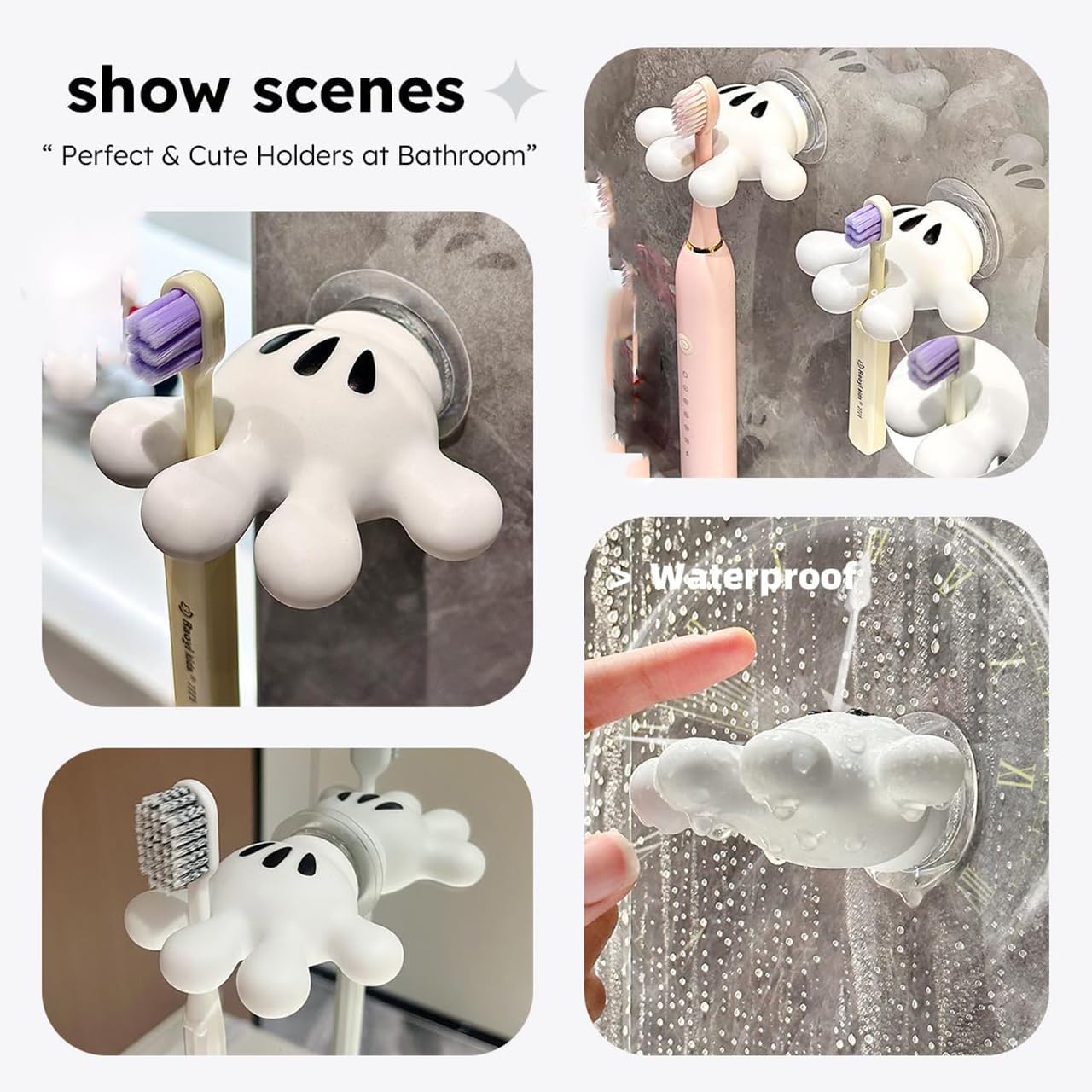 2 Pack Rain Boot Toothbrush Holder Silicone Cute Organizer for Your Bathroom Perfect Toothbrush Holder for Children,Safety Razor Stand Multi Purpose