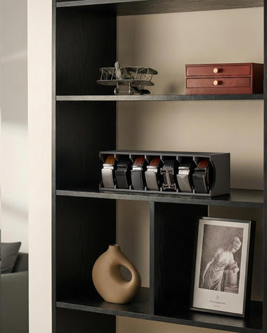 Lolalet Belt Organizer for Closet, Belt Box & Storage Drawer -Black