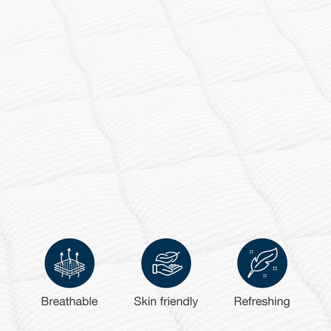 Mellsom King Mattress, Memory Foam 7-Zone Pocket Spring hybrid Mattress
