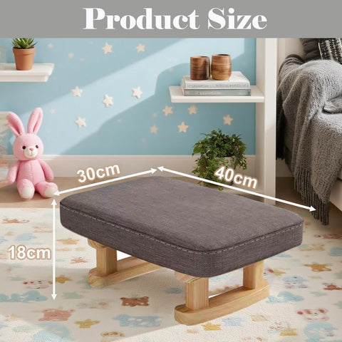 Stowetry Foot Stool, Pouffe Footstool with Removable Cover