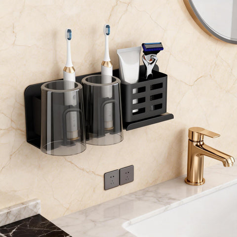 Toothbrush Holder Wall Mounted Electric Toothbrush Holder for Bathroom