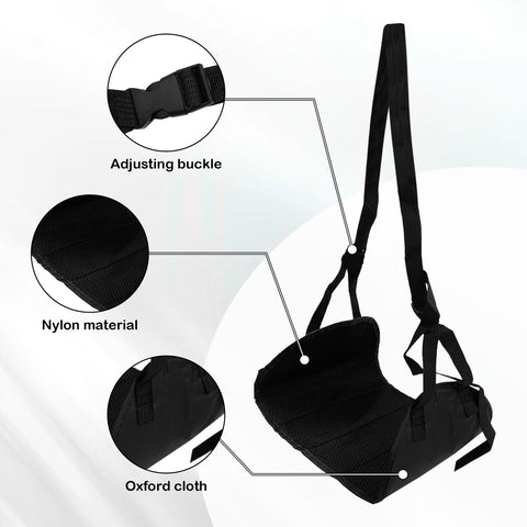 Foot Hammock for Plane Travel, Airplane Footrest Hammock with Extended Adjustment Strap, Portable Desk Foot Hammock to Relax Your Feet