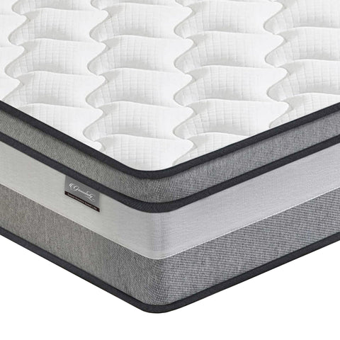 Giovanly Double Mattress,Hybrid Mattresses in a box with Memory Foam,Medium Firm, Individual Pocket Spring with Breathable Knitted and Back Pain