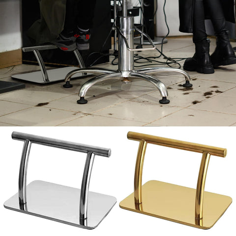 Salon Foot Rest Stainless Steel Professional Hairdressing Practical Durable Foot Pedal for Beauty Spa Nail Massage Barber Chairs Hair Chair,Mobile