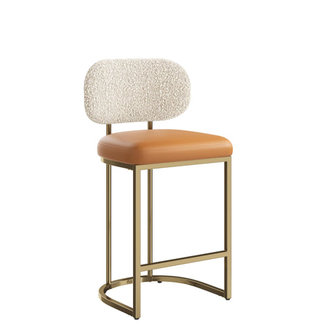 ALPHA HOME Bar Stools Set Counter Chairs with Backs and 9 CM Seat