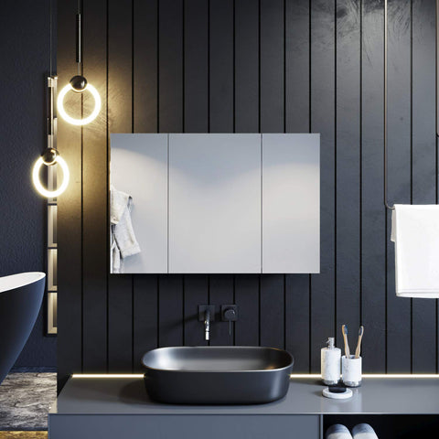 ELEGANT 600x900mm Bathroom Cabinet with Mirrors, Stainless Steel