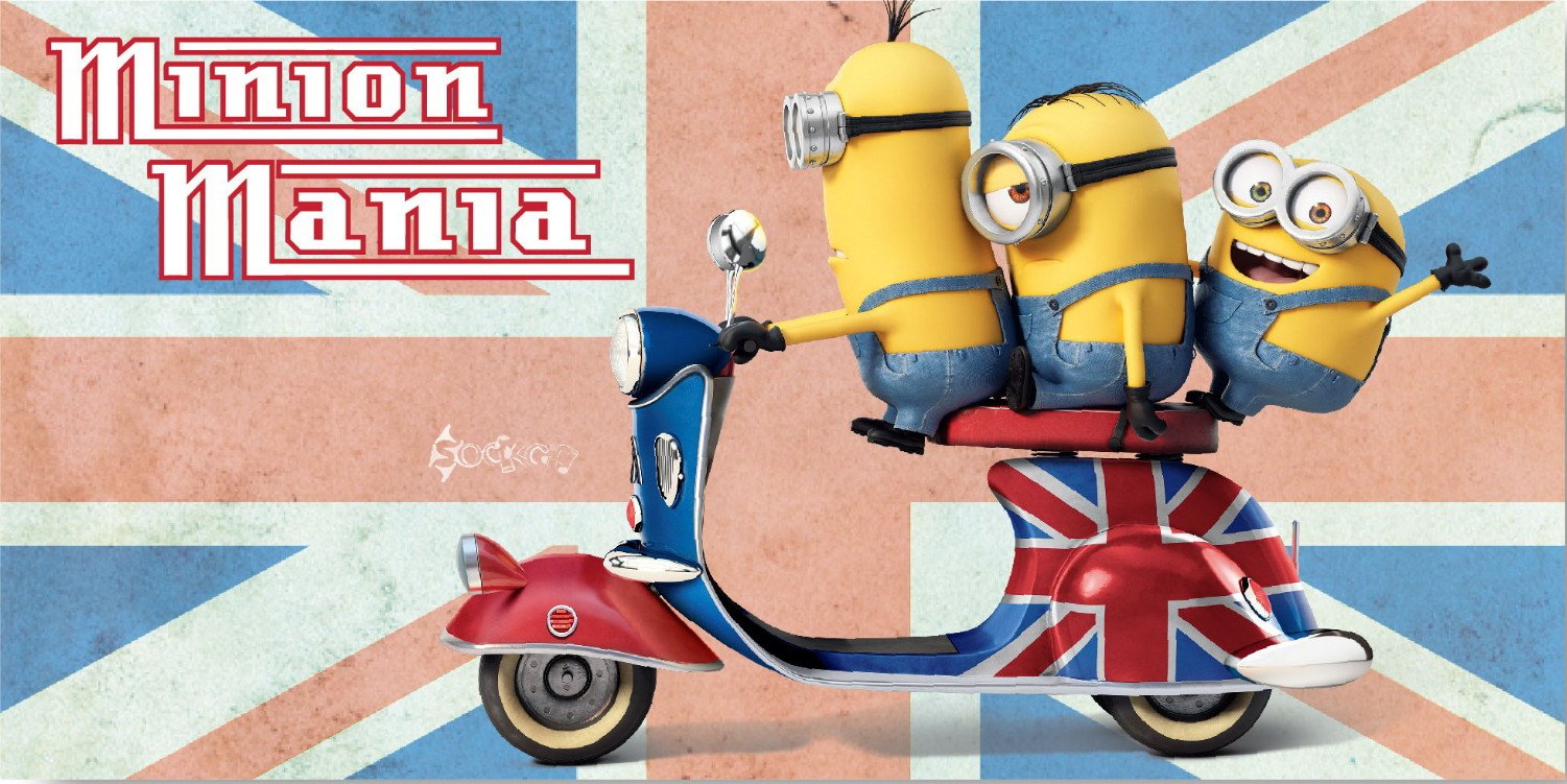 MINIONS Mania Cotton Beach Bath Towel 70 x 140cm Union Jack