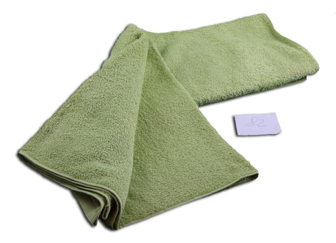 Gözze - Elegant Hand Towel Set of 2, Sylt, 100% Cotton, Heavy Weight (440 g/m²), 50 x 100 cm - Lime