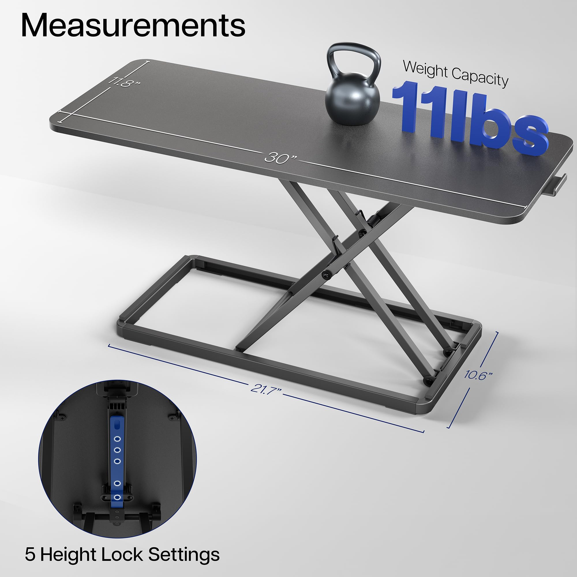VIVO Single Top 30 inch Scissors Lift Keyboard and Mouse Riser, Height Adjustable Laptop Desk, for Ergonomic Sit Stand Workstations, Black, DESK-V030A