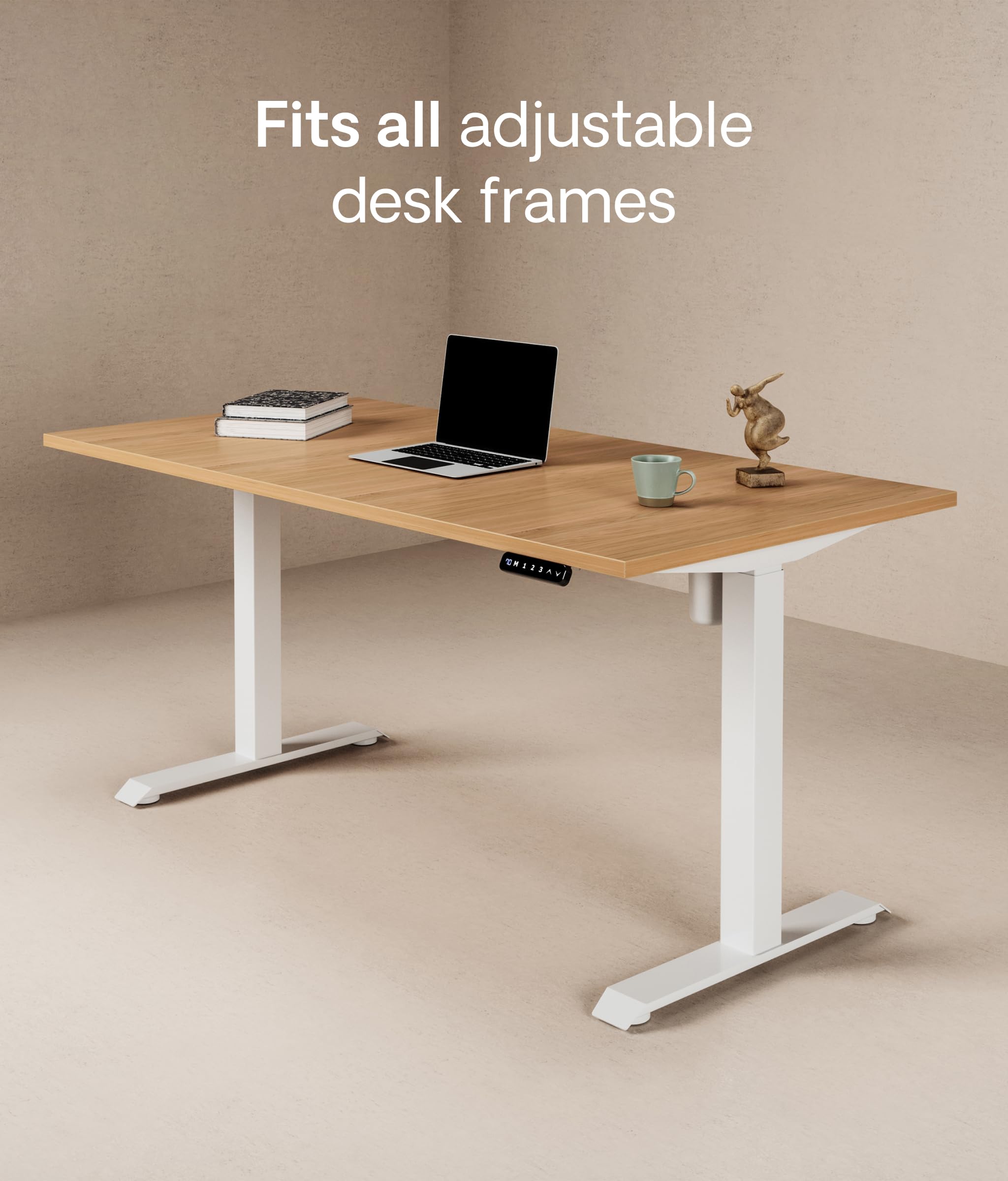 Desktronic Table Top 120 x 60 cm Desk Top - Perfect for Height-Adjustable Desks, Dining Tables and More - Made in Europe