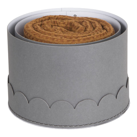 Bigso Box of Sweden WILMA Set of 2 Round Storage Boxes with Lids - Organiser Box with Lid for Clothes, Toys etc.