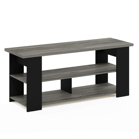 Furinno JAYA TV Stand, Entertainment Center, TV Console for TV up To 55 Inch, for Living Room, Bedroom, French Oak