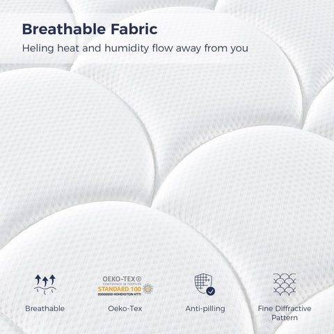 Resspry King Size Mattress, 10Inch Hybrid Mattress for Pressure Relief