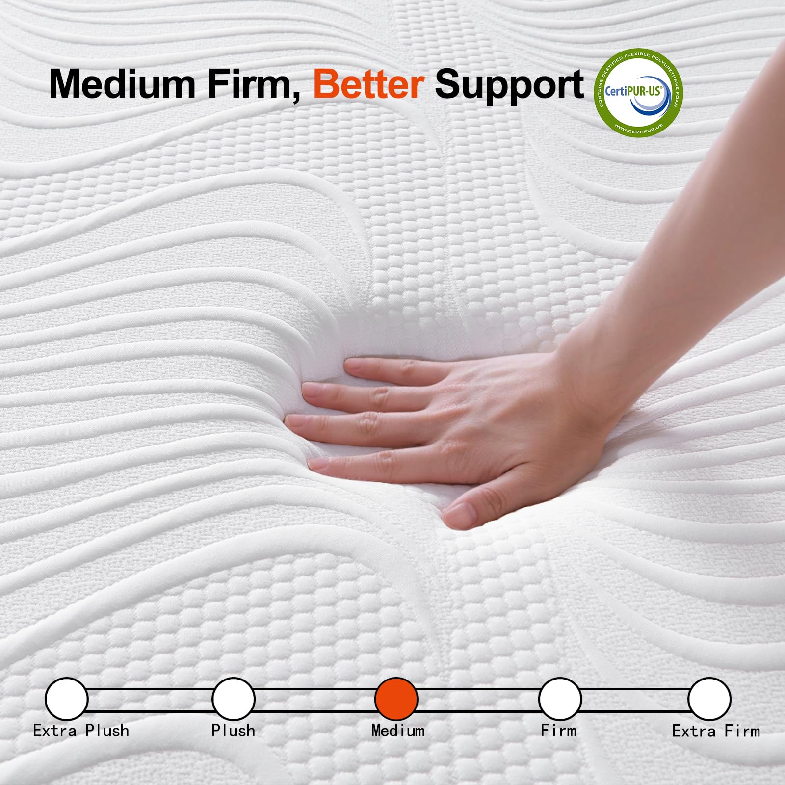 Laccard Small Double Memory Foam Mattress, Cooling 4ft Small Double Mattresses for Pressure Relief, Medium Firm, with Removable Cover, 120X190X20cm