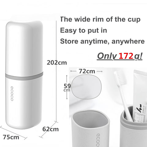 Meiyijia Travel Water Cup Set, Toothbrush Holder for Toothbrushes and Toothpaste, Toothbrush Cup, Suitable for Camping, Travel, Business Trips, Pink