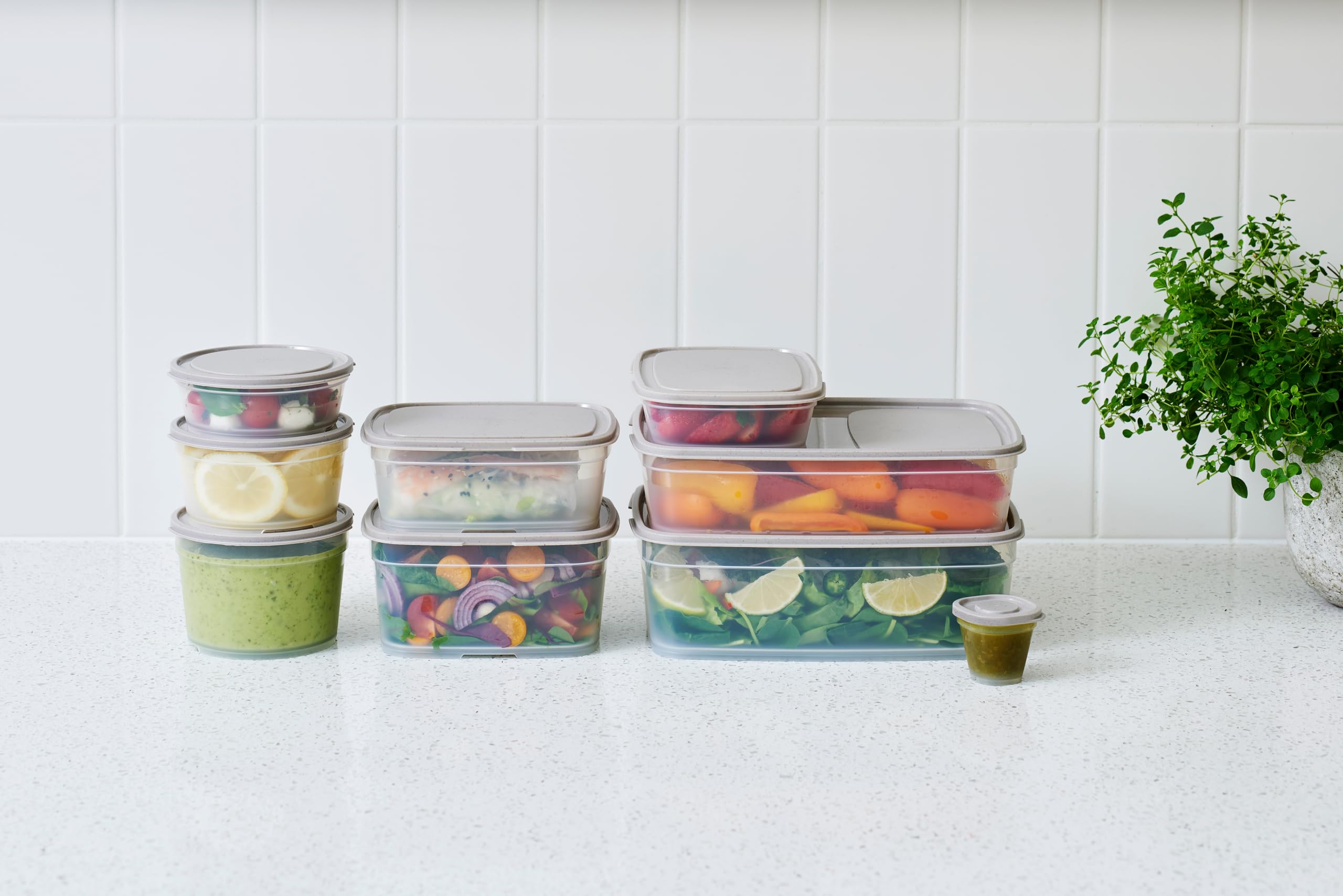SmartStore Leakproof Food Storage Container 1,6L - Set of 6 | Dishwasher, Fridge, Microwave Safe | Lunch Box Meal Prep | Food Approved, BPA Free