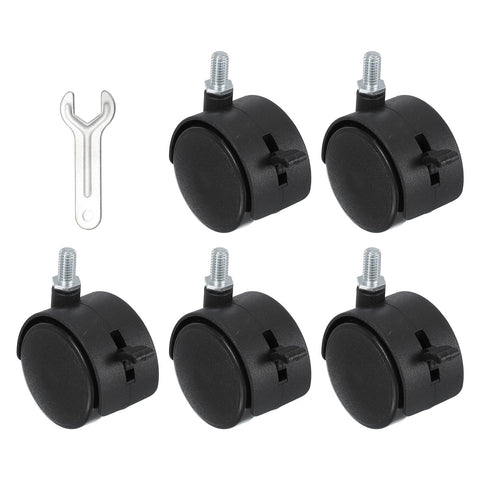 PATIKIL Office Chair Wheels Replacement 2", 8 Pcs Nylon Heavy Duty Office Furniture Casters Wheels with Wrench Universal Wheel for Hardwood Floor