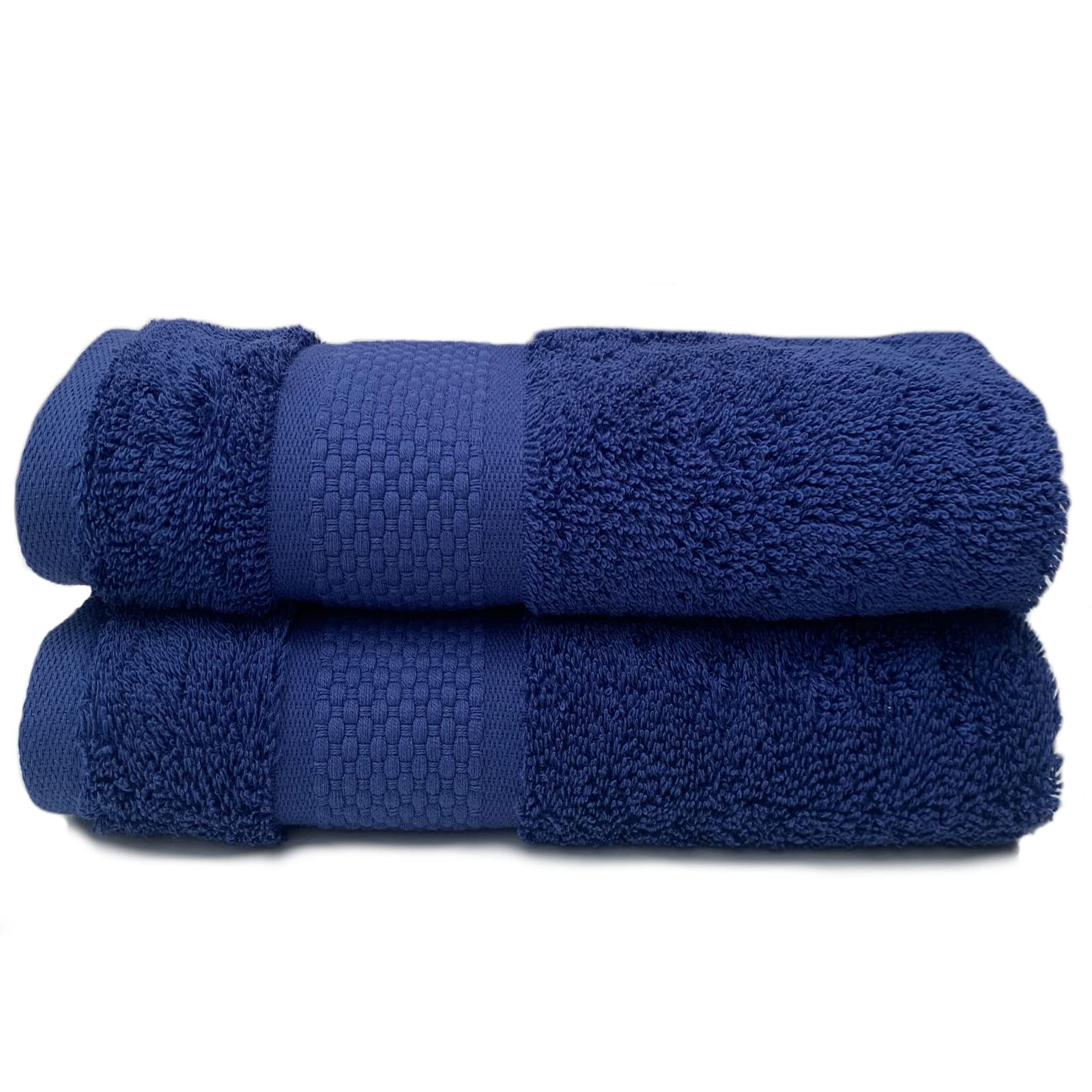 Sue Rossi Guest Towels 30 x 50cm Set Of 2, Organic Turkish Combed Cotton, 600gsm Thick, Soft & Absorbent Bathroom Or Kitchen Small Hand Towel
