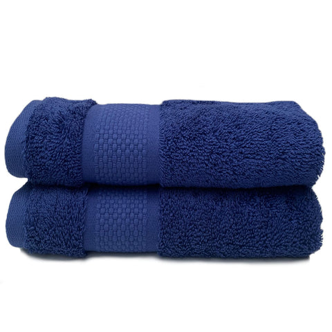 Sue Rossi Guest Towels 30 x 50cm Set Of 2, Organic Turkish Combed Cotton, 600gsm Thick, Soft & Absorbent Bathroom Or Kitchen Small Hand Towel