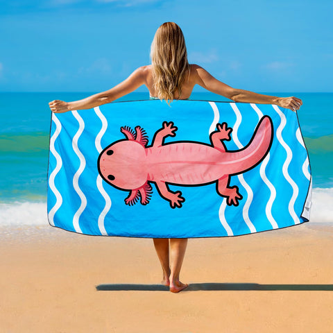 Violetpos 2 Pack Extra Large 180x90 cm Beach Towels, 250GSM Premium Microfibre, Sand Free Quick Dry Lightweight