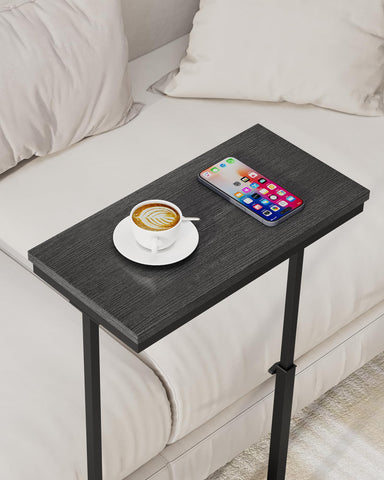 TUTOTAK End Table, Side Table, Tall Couch Table, Sofa Table, Living Room, Bed Room, Black TB01BK0832EU