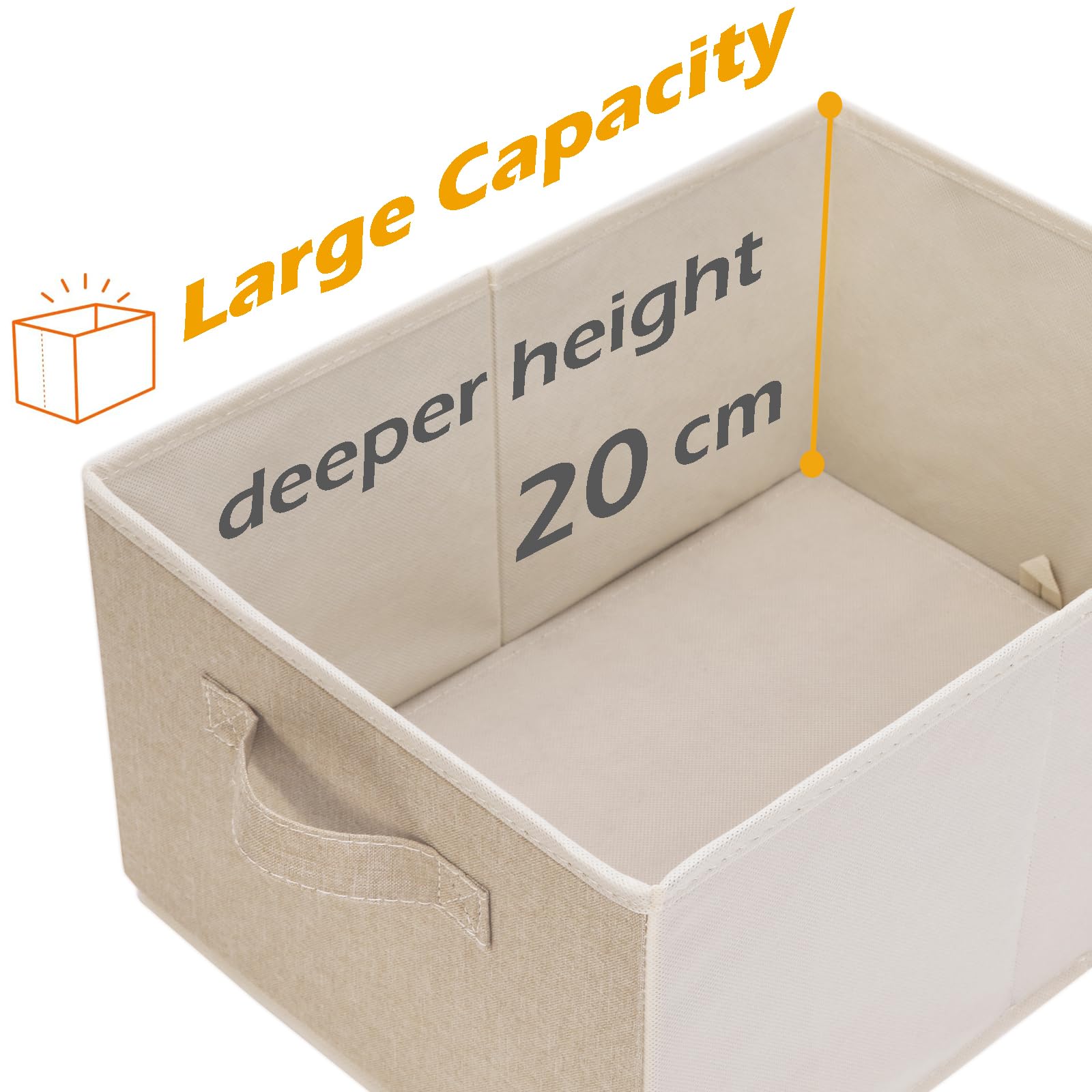 4 PCS Clothes Drawer Organisers Fabric Storage Box for Wardrobe Clothes Toy
