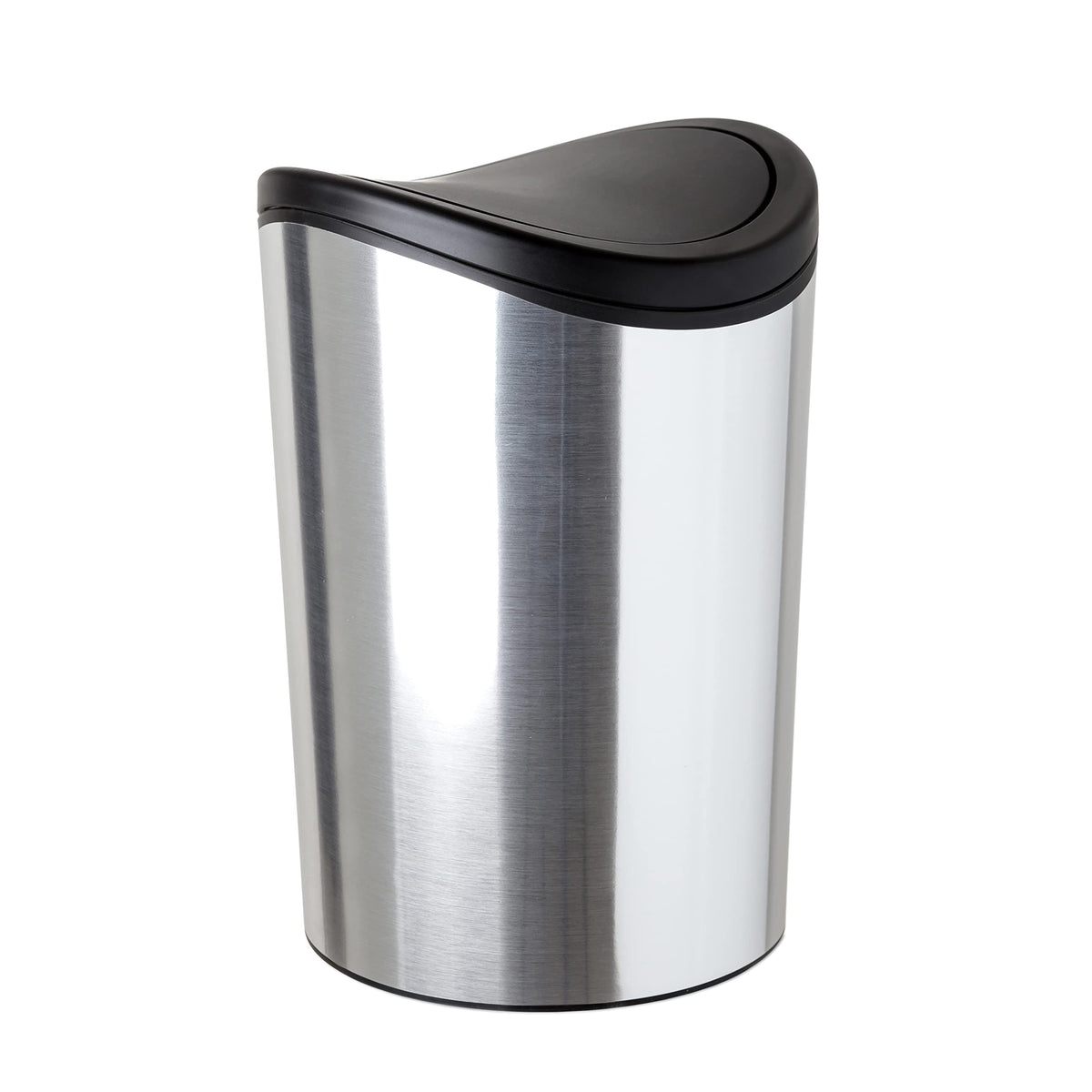 TATAY Bathroom Swing-Top Bin, 6 L, Compact Modern Design, 19 x 19 x 28 cm