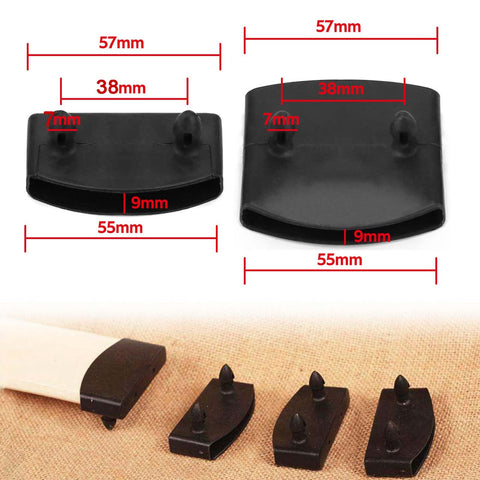 ANBOO Set of Slats Brackets, 24 End Caps and 12 Center Brackets, Plastic Replacement Caps, 53-55mm