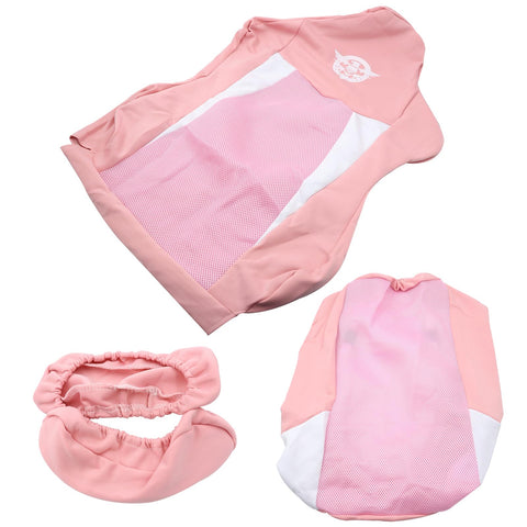 Ieron Pink and White Stretchable Gaming Chair Covers Slipcovers - Universal Computer Chair Cover Game/Racing Chair Slipcover Washable Chair Protect