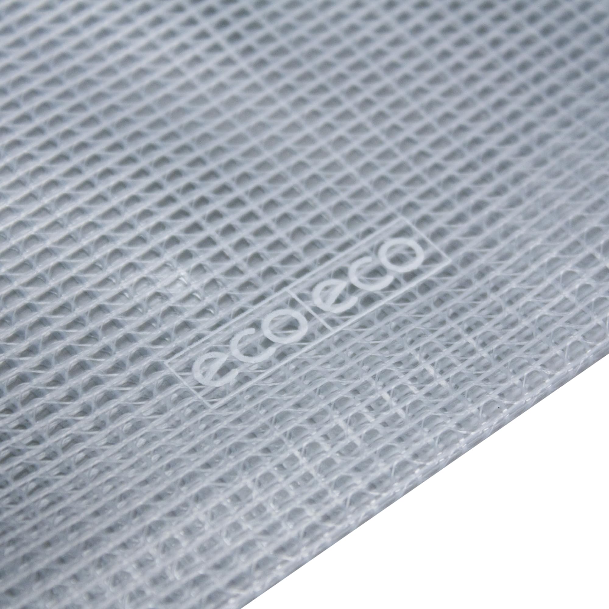 eco-eco Mini 95% Recycled Super Strong Bag, Waterproof Mesh Tuff Bag, Reinforced, Black/Clear Zip Closure eco036