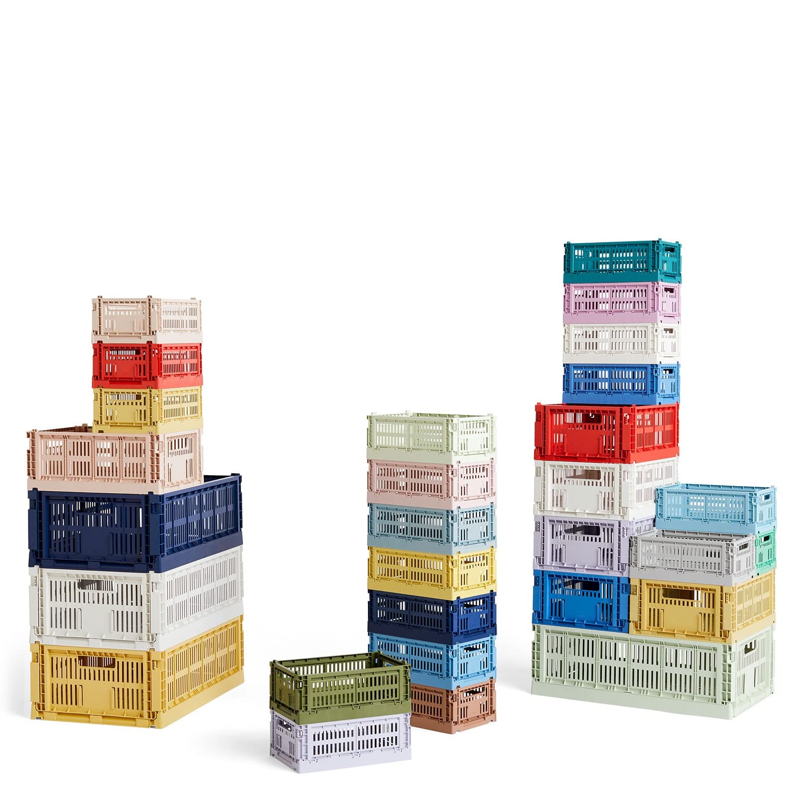 HAY Colour Crate S Recycled Polypropylene Transport Box Blush