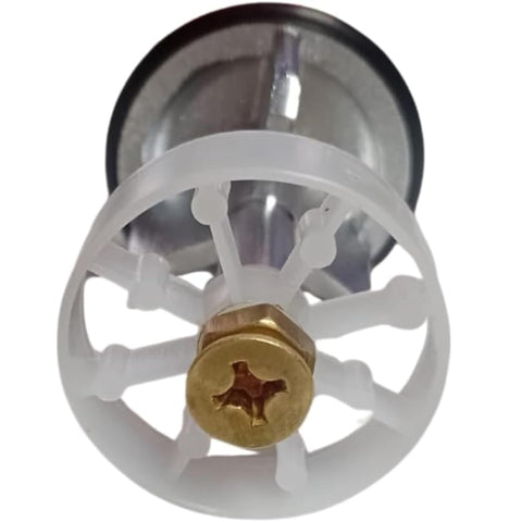 Chrome Plated Basin Pop-Up Plug – Universal Replacement Sink Plug for Bathroom Wash Basins