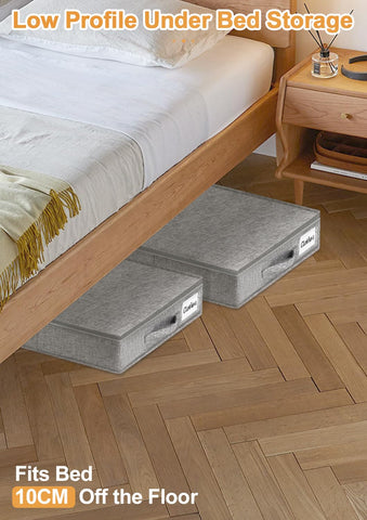 mepure 10cm High Under Bed Storage Low Profile, 85×40×10cm, 2-Pack