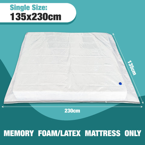 Mattress Vacuum Bag for Memory Foam Mattress, Latex Mattress Vacuum Seal Bag with Straps, Moving, Storage and Shipping