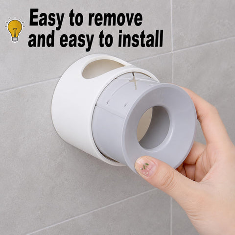 2Pcs Wall Mounted Electric Toothbrush Holder, No Drilling Self Adhesive Organiser with Drain Holes, Removable Toothbrush Storage Caddy
