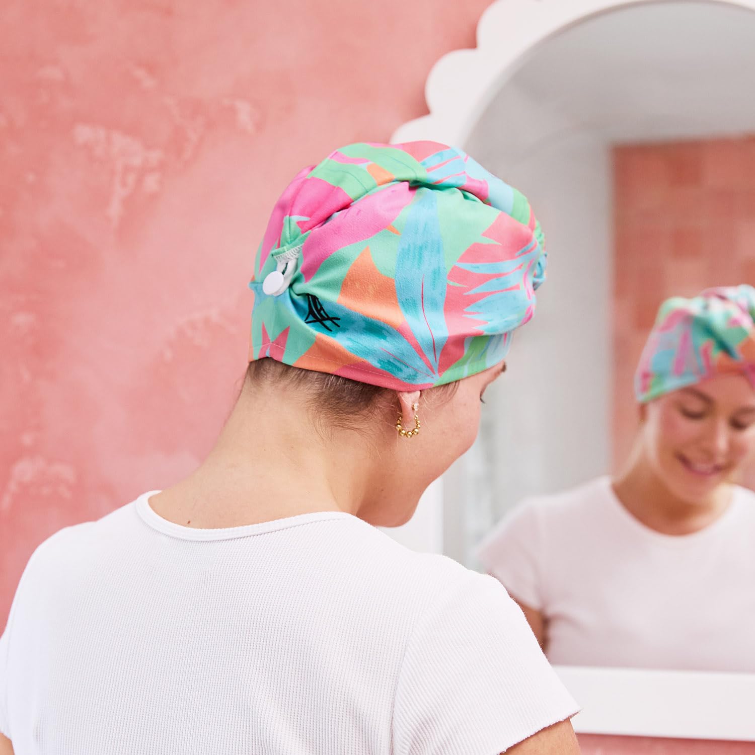 Dock & Bay Turban Hair Towel - For Home & the Beach - Super Absorbent, Quick Dry - Hot Tropics