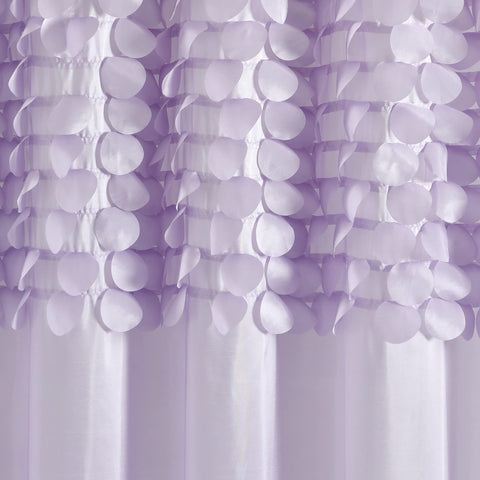 Lush Decor Curtain, Polyester, White, 72" W x 72" L (Pack of 1)